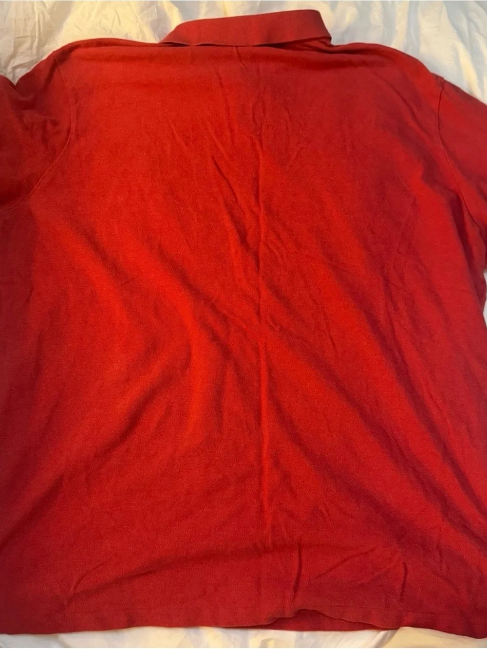 Y2K Polo Ralph Lauren Men’s XXL Red Classic Fit Cotton Pique’ Polo